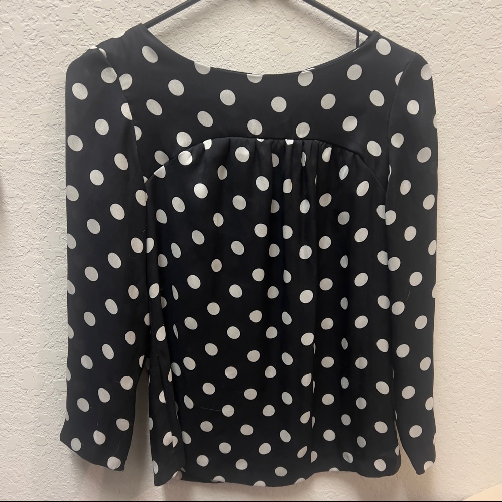 ZARA blouse too shirt  polka dot